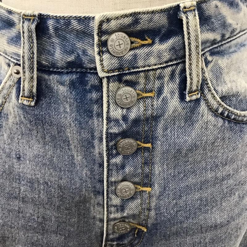 ジュエティ jouetie パンツ デニム、ジーンズ 082212400101-02 デニムパンツ ストレートパンツ ワイドパンツ カジュアルパンツ M 無地 インディゴ / インディゴ /  レディース USED 古着 中古 10114514