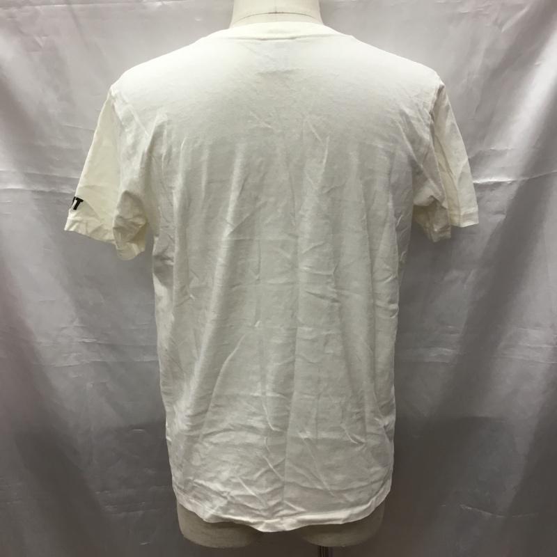 ティーエムティー TMT Tシャツ 半袖 半袖カットソー プリントTシャツ クルーネックカットソー L プリント 白 / ホワイト /  メンズ USED 古着 中古 10116023