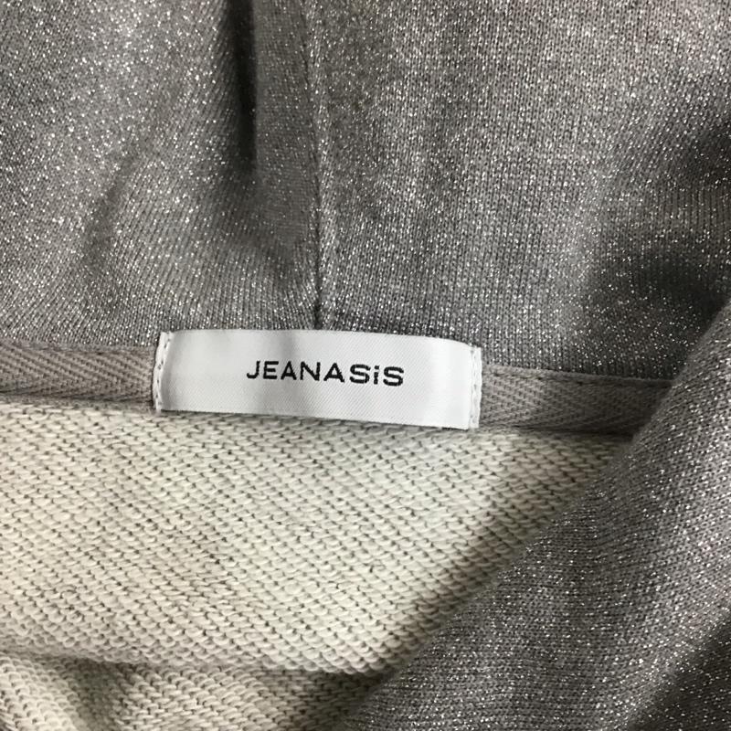 ジーナシス JEANASIS パーカー 長袖 FREE 無地 灰 / グレー /  レディース USED 古着 中古 10128410
