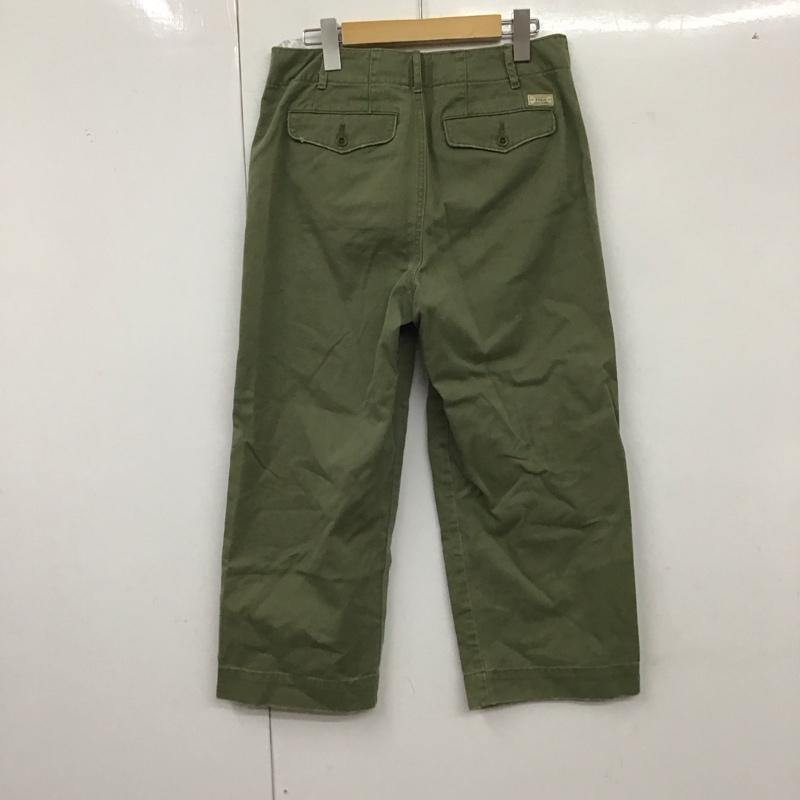 ラルフローレン RALPHLAUREN パンツ ワークパンツ、ペインターパンツ ワイドパンツ カジュアルパンツ ワークパンツ 4 無地 カーキ / カーキ /  レディース USED 古着 中古 10128947