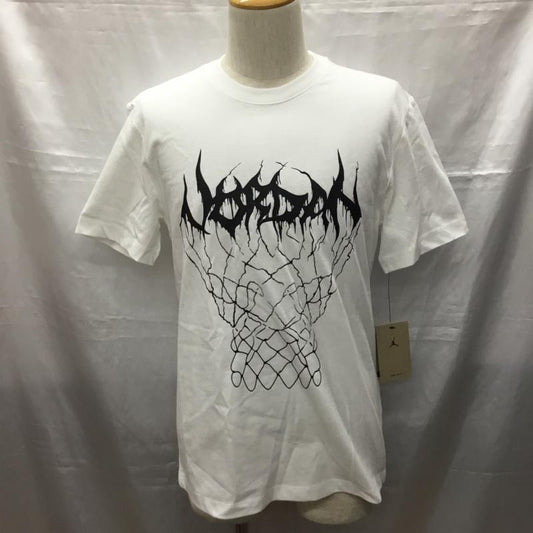 ナイキ NIKE Tシャツ 半袖 FN5975-100 JORDAN バスケットボールウェア クルーネック タグ付き M プリント 白 / ホワイト /  メンズ USED 古着 中古 10115692