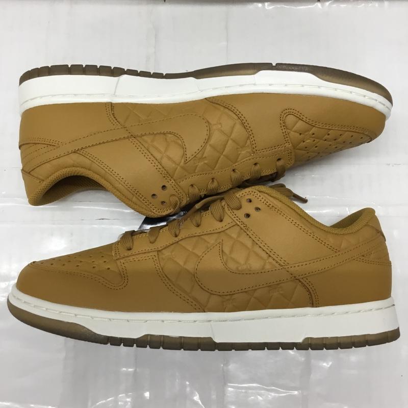 ナイキ NIKE スニーカー スニーカー DX3374 700 WMNS DUNK LOW 28cm 箱有 28.0cm ロゴ、文字 キャメル / キャメル /  メンズ USED 古着 中古 10107853