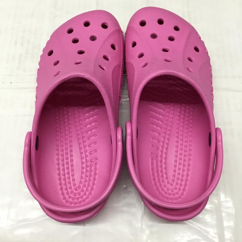 クロックス crocs サンダル サンダル 10126-6U9 baya バヤ 24cm 24.0cm ロゴ、文字 桃 / ピンク /  レディース USED 古着 中古 10111539