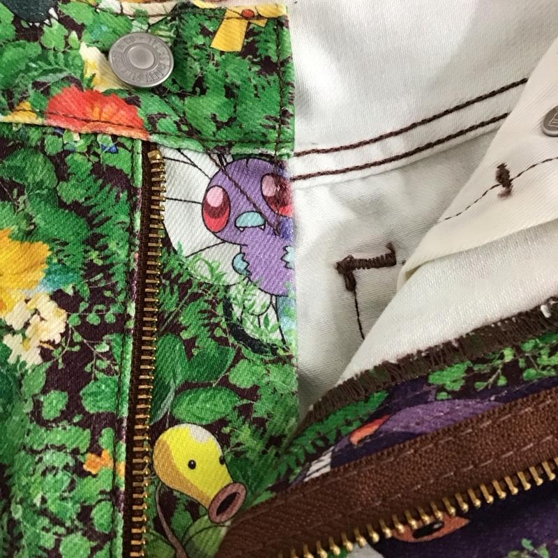 リーバイストラウスアンドコー Levi Strauss & co. パンツ デニム、ジーンズ 551ZAUTHENTICSTRAIGHTPOKEMONGARDEN デニムパンツ 30インチ プリント マルチカラー / マルチカラー /  メンズ USED 古着 中古 10117119