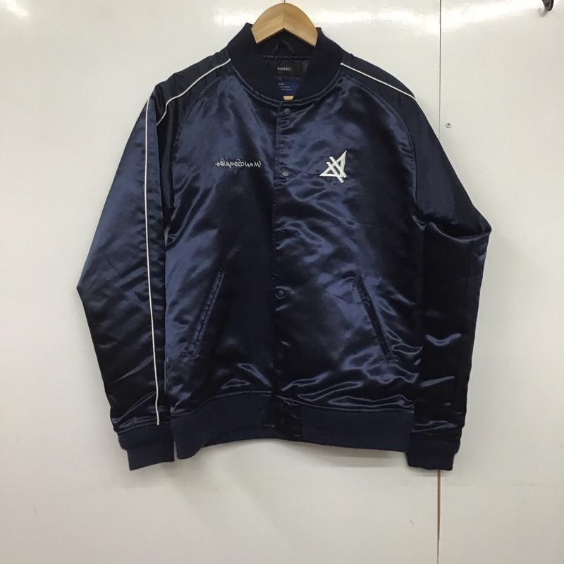 インヘリット INHERIT ジャケット、上着 ジャケット、ブレザー 2g5-8409 MarkGonzales ブルゾン アウター ラグラン M ロゴ、文字 紺 / ネイビー /  メンズ USED 古着 中古 10141456