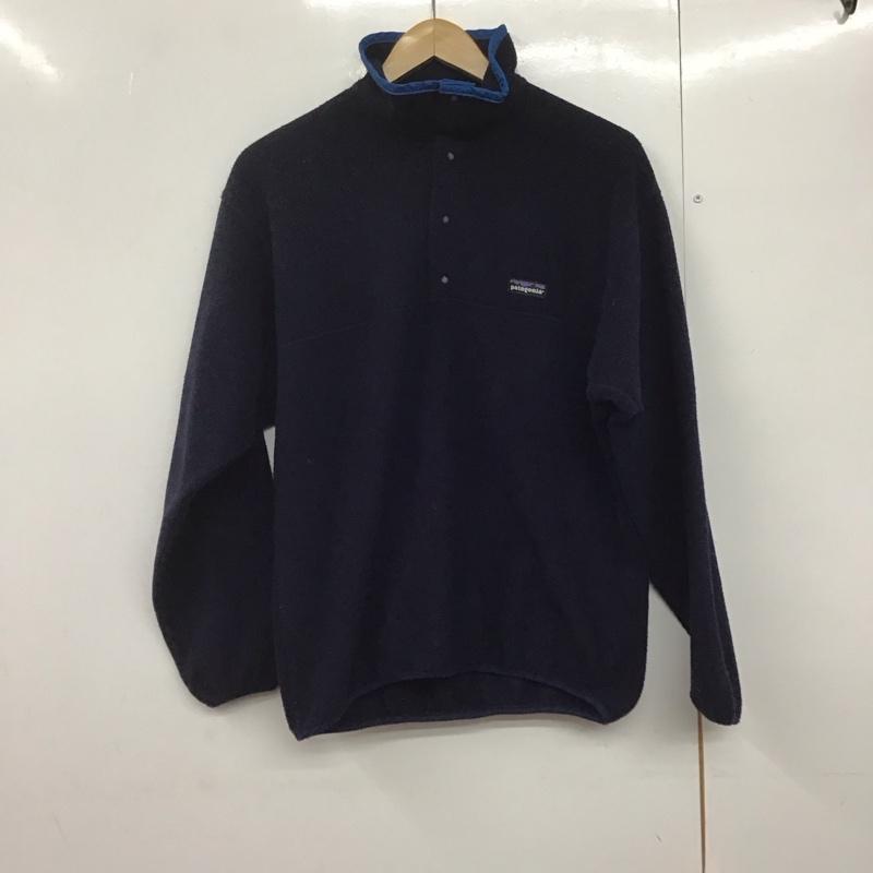 パタゴニア patagonia ジャケット、上着 ジャケット、ブレザー フリースジャケット プルオーバー スタンドネック 90s usa製 雪無しタグ S ロゴ、文字 紺 / ネイビー /  メンズ USED 古着 中古 10143525