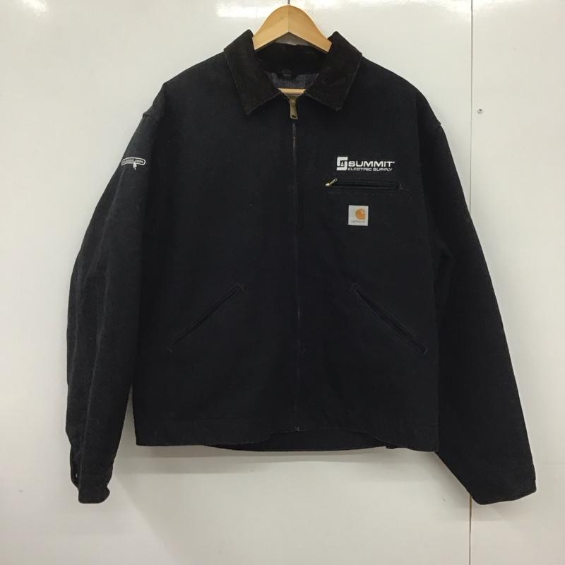 カーハート Carhartt ジャケット、上着 ジャケット、ブレザー ジップアップジャケット アウター 古着 usa製 ufcw XL ロゴ、文字 ダークグレー / ダークグレー /  メンズ USED 古着 中古 10147051