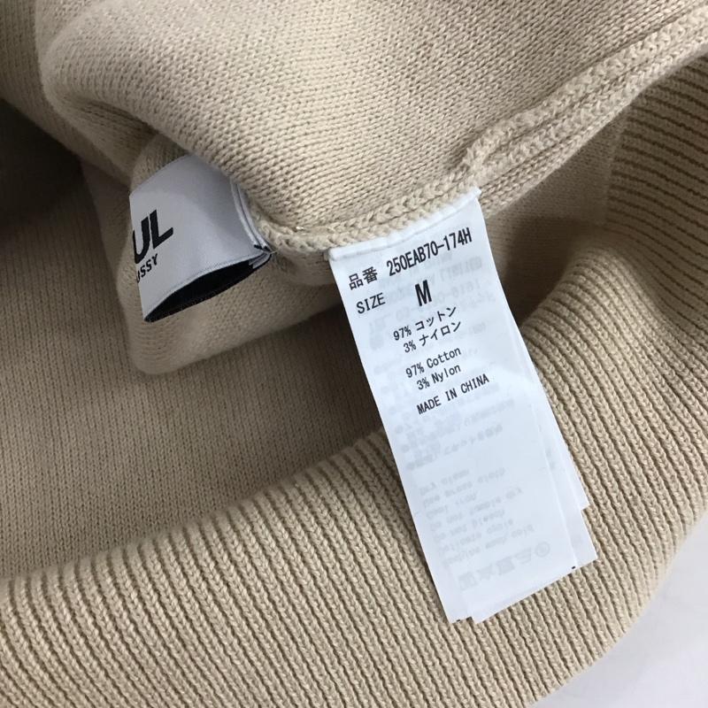 アズールバイマウジー AZUL BY MOUSSY カーディガン 長袖 250EAB70-174H 2WAY SWEATTER BUTTON SHORT PO M 無地 ベージュ / ベージュ /  レディース USED 古着 中古 10142900