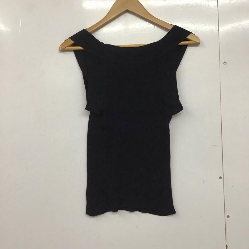 グッチ GUCCI タンクトップ タンクトップ ノースリーブ S 無地 黒 / ブラック /  レディース USED 古着 中古 10142294