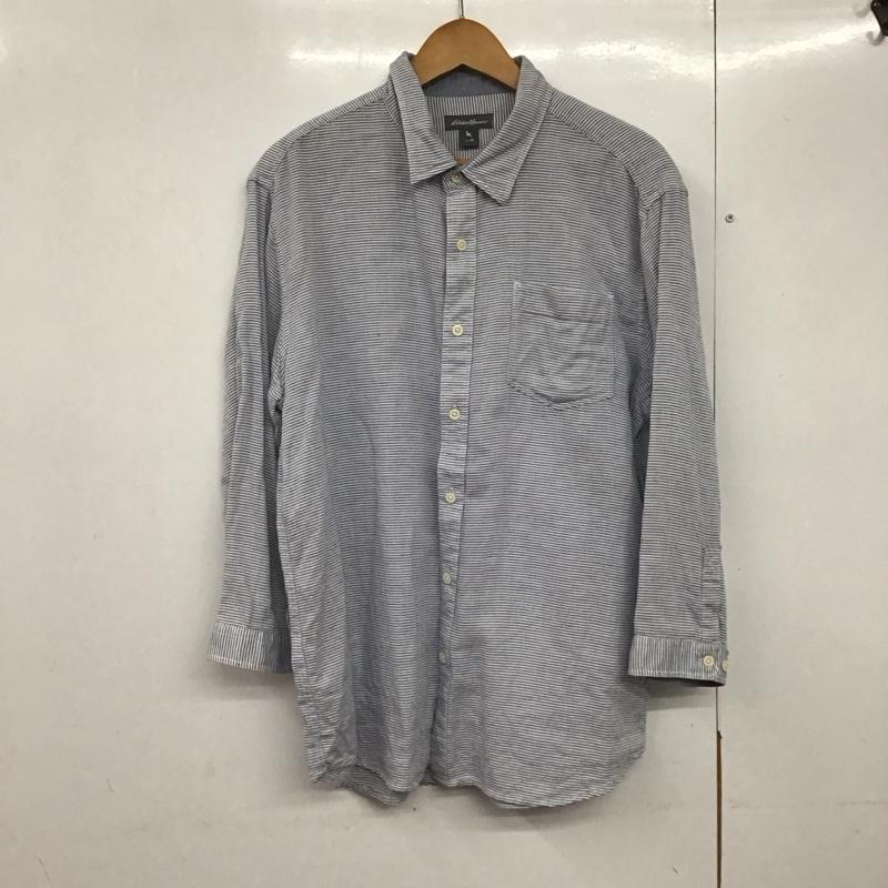 エディーバウアー Eddie Bauer シャツ、ブラウス 七分袖 M  マルチカラー / マルチカラー /  メンズ USED 古着 中古 10141181