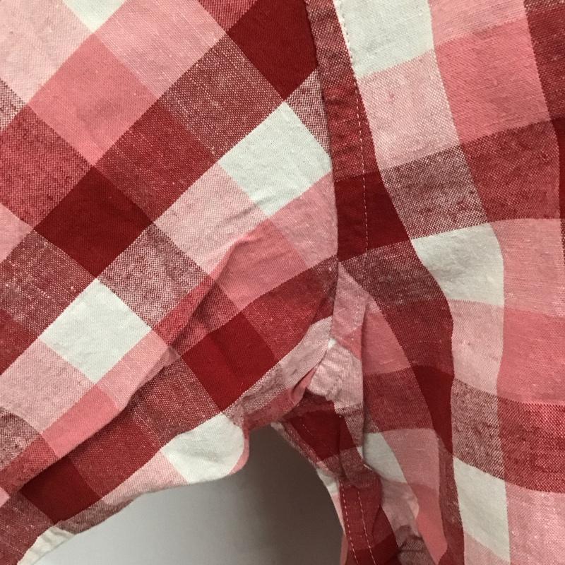 カールヘルム KARLHELMUT シャツ、ブラウス 半袖 半袖シャツ カラーシャツ 半袖カットソー チェックシャツ チェック 白 / ホワイト / X 赤 / レッド /  メンズ USED 古着 中古 10124489