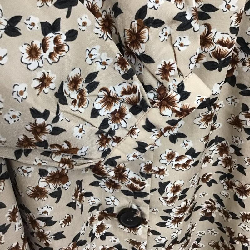 アルシーヴ archives ワンピース ロングスカート 長袖ロングワンピース ノーカラーシャツワンピース フレアスカート M プリント マルチカラー / マルチカラー /  レディース USED 古着 中古 10147885