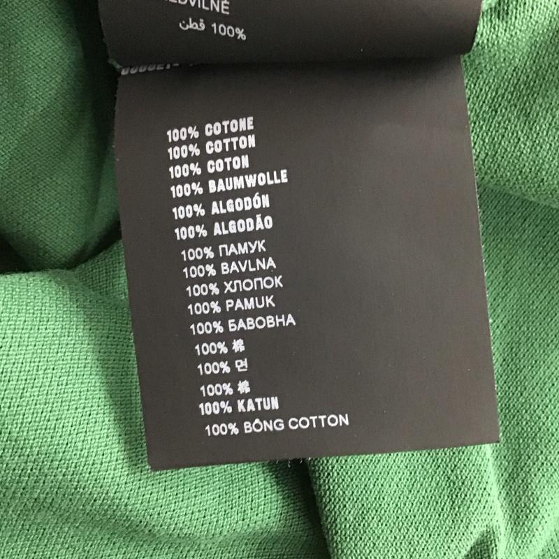 プラダ PRADA ポロシャツ 半袖 sjn256 r192 322 ポロシャツ 半袖カットソー L ロゴ、文字 緑 / グリーン /  メンズ USED 古着 中古 10142100