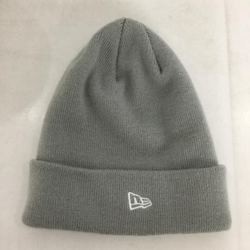 ニューエラ NEW ERA 帽子 ニット帽 ロゴ、文字 灰 / グレー /  メンズ USED 古着 中古 10136953