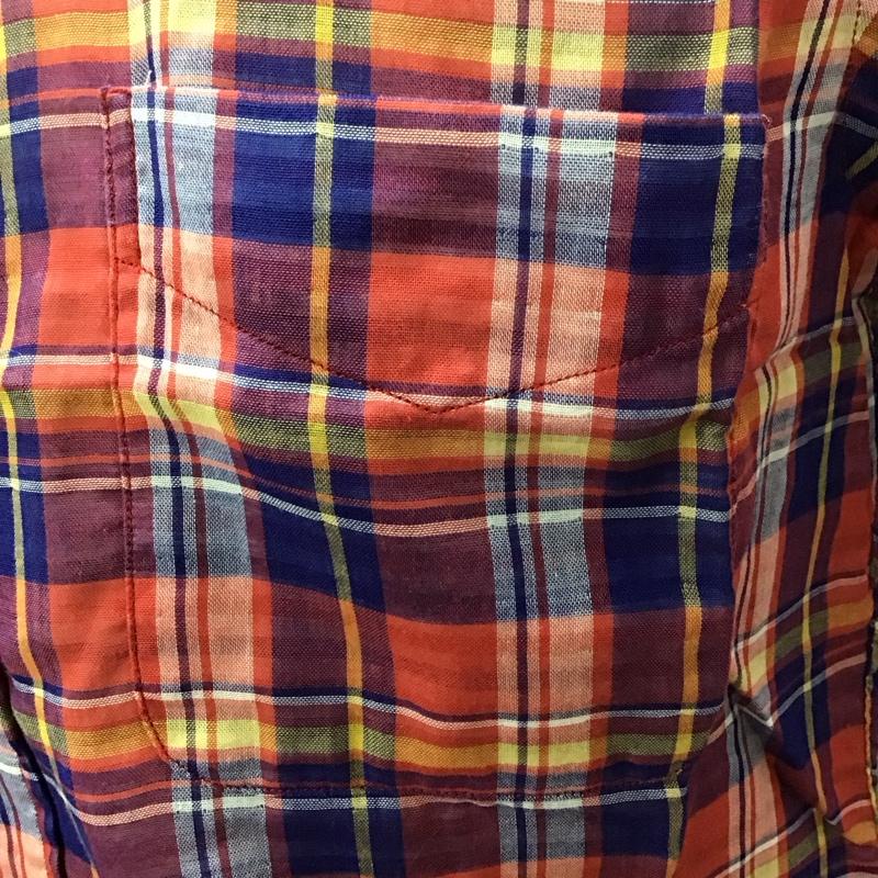 ニューヨーカー NEWYORKER シャツ、ブラウス 半袖 半袖シャツ カラーシャツ 半袖カットソー チェックシャツ M チェック マルチカラー / マルチカラー /  メンズ USED 古着 中古 10113213