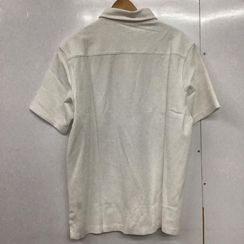 ランズエンド LAND S END ポロシャツ 半袖 半袖ポロシャツ カラーシャツ 半袖カットソー XL 無地 白 / ホワイト /  メンズ USED 古着 中古 10143253