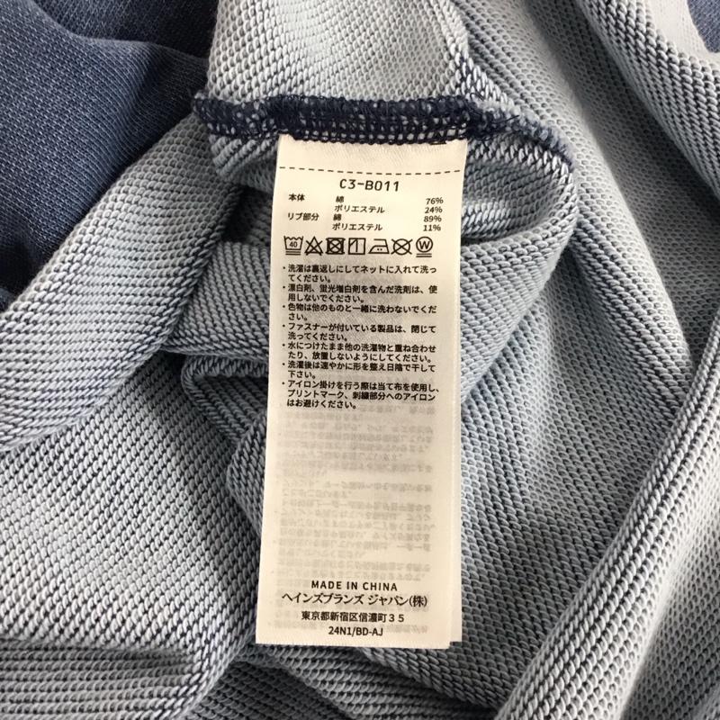 チャンピオン Champion カットソー 半袖 c3-b011 ショートスリーブスウェットシャツ クルーネックカットソー L ロゴ、文字 インディゴ / インディゴ /  メンズ USED 古着 中古 10131244