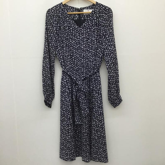ユーズドクロージング used clothes ワンピース ひざ丈スカート kay me ケイミー M 花柄 紺 / ネイビー / X 白 / ホワイト /  レディース USED 古着 中古 10115039