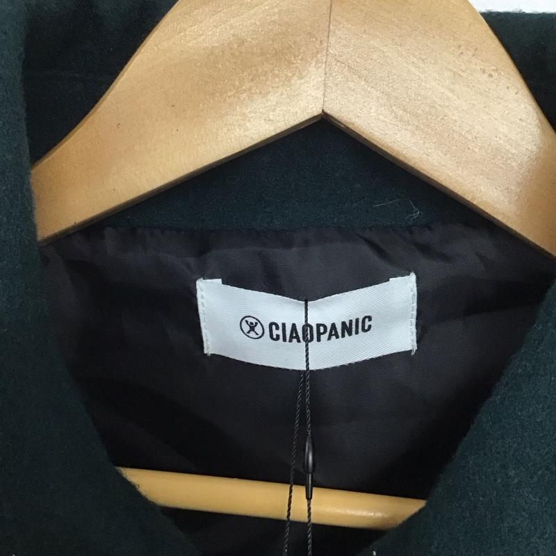 チャオパニック CIAOPANIC ジャケット、上着 ジャケット、ブレザー cpz2042207a0003 フェイクメルトンスウィングトップ ジップアップジャケット M 無地 緑 / グリーン /  メンズ USED 古着 中古 10132363