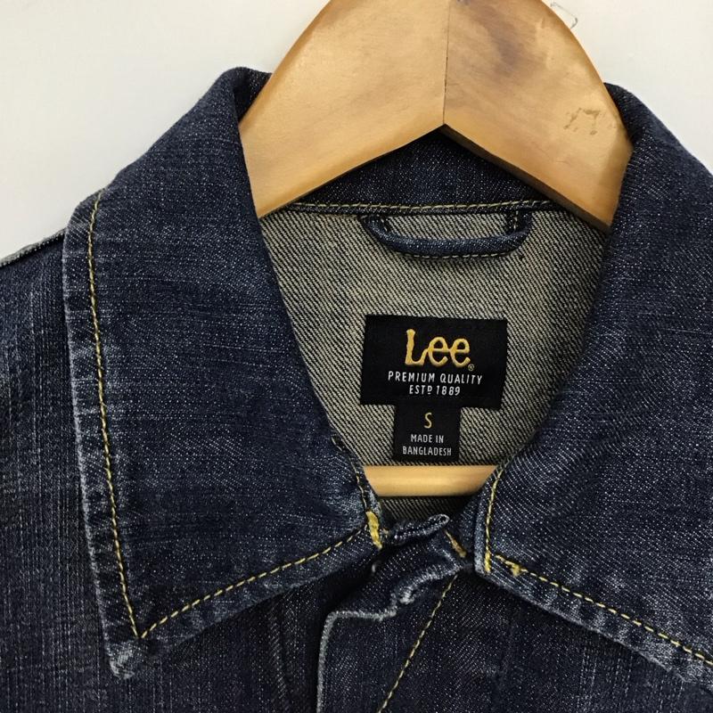 リー Lee ジャケット、上着 ジャケット、ブレザー デニムジャケット Gジャン アウター カジュアルジャケット S ロゴ、文字 インディゴ / インディゴ /  メンズ USED 古着 中古 10147527