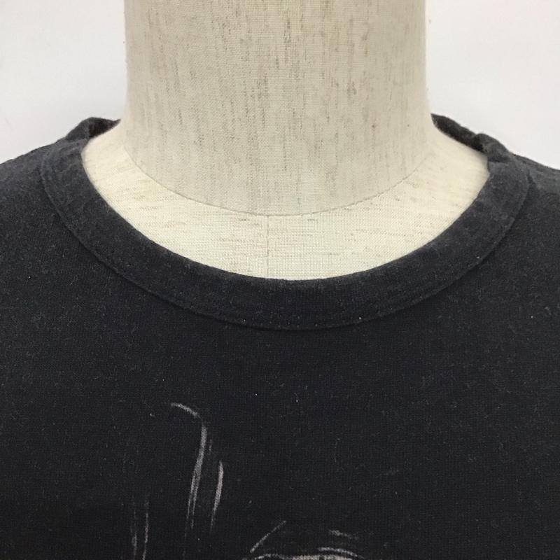 ラッドミュージシャン LAD MUSICIAN Tシャツ 半袖 2118-713 ビッグTシャツ フラワー柄 44 総柄 黒 / ブラック /  メンズ USED 古着 中古 10107914