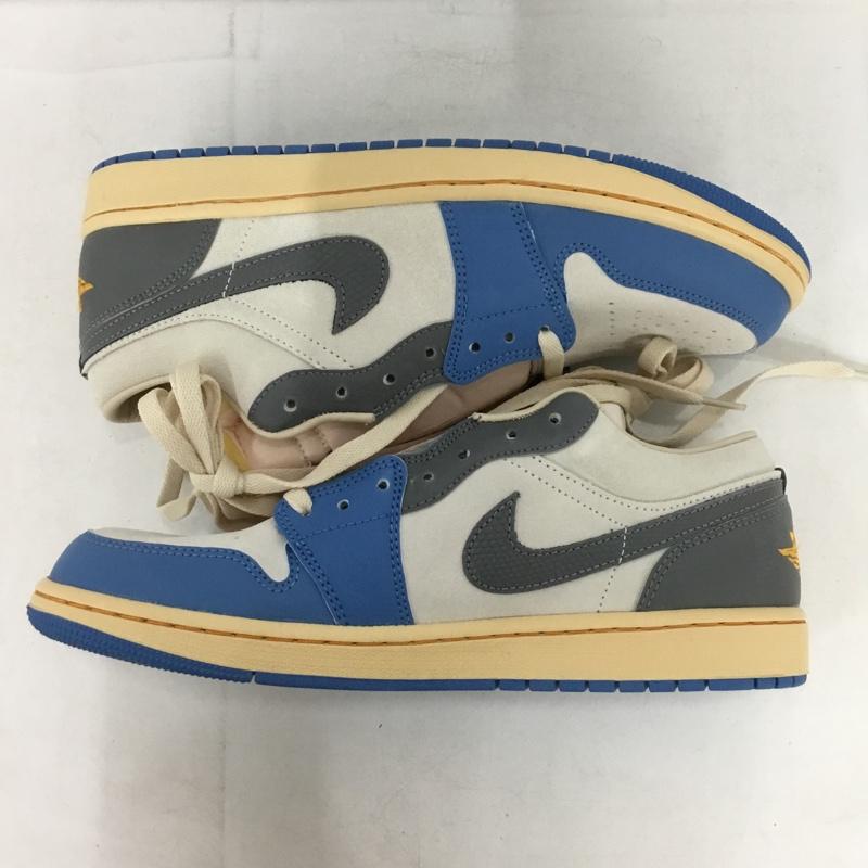 ナイキ NIKE スニーカー スニーカー DZ5376-469 AIR JORDAN 1 LOW SE 27cm 箱有 27.0cm ロゴ、文字 灰 / グレー / X 水色 / ライトブルー /  メンズ USED 古着 中古 10149996