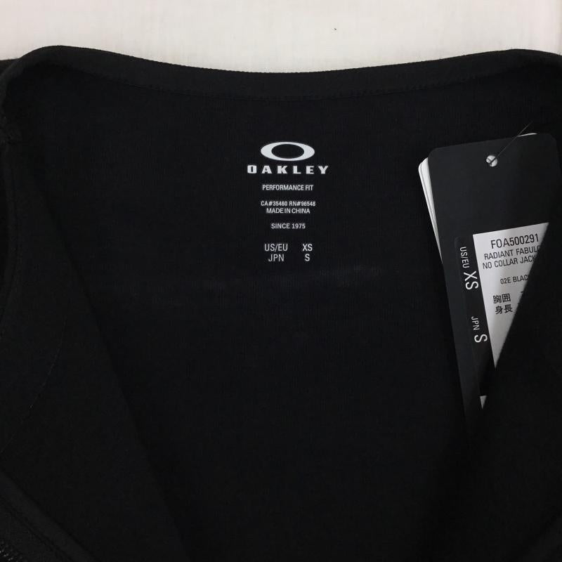 オークリー OAKLEY ジャケット、上着 ジャケット、ブレザー FOA500291 RADIANT FABULOUS NO COLLAR JACKET S ロゴ、文字 黒 / ブラック /  レディース USED 古着 中古 10141078