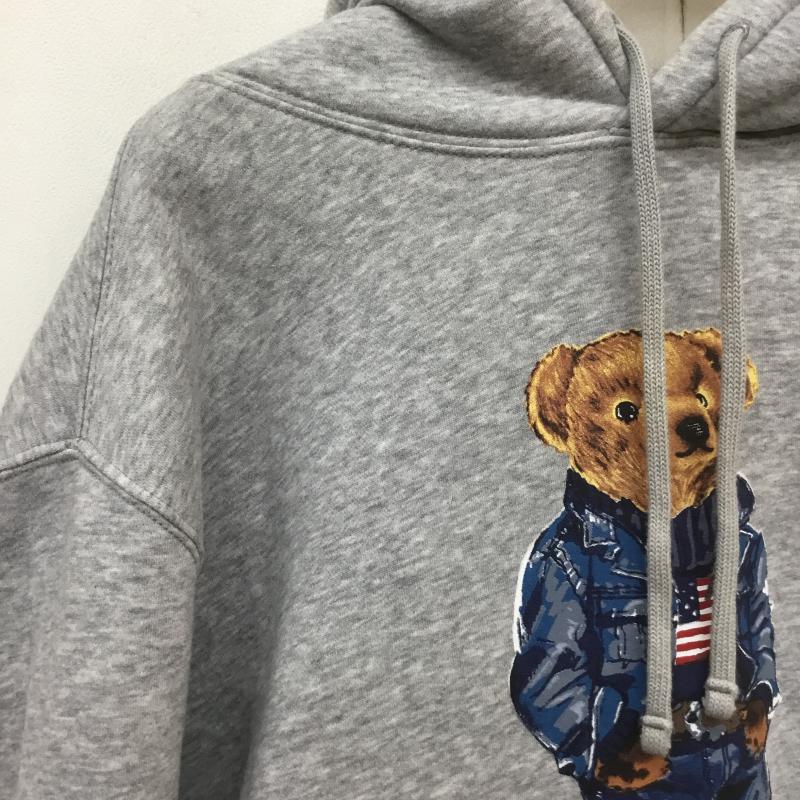ポロラルフローレン POLO RALPH LAUREN パーカー 長袖 POLO BEAR by POLO RALPH LAUREN M プリント X キャラクター 灰 / グレー /  メンズ USED 古着 中古 10116044