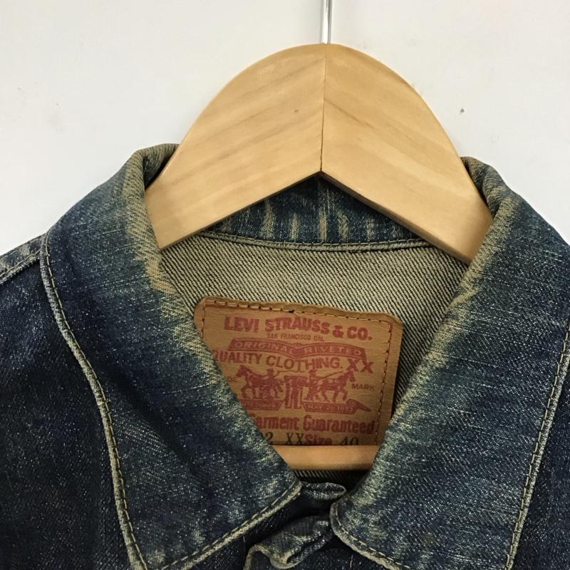 リーバイス Levi s ジャケット、上着 ジャケット、ブレザー 70502 デニムジャケット Gジャン 40 無地 青 / ブルー /  メンズ USED 古着 中古 10123530