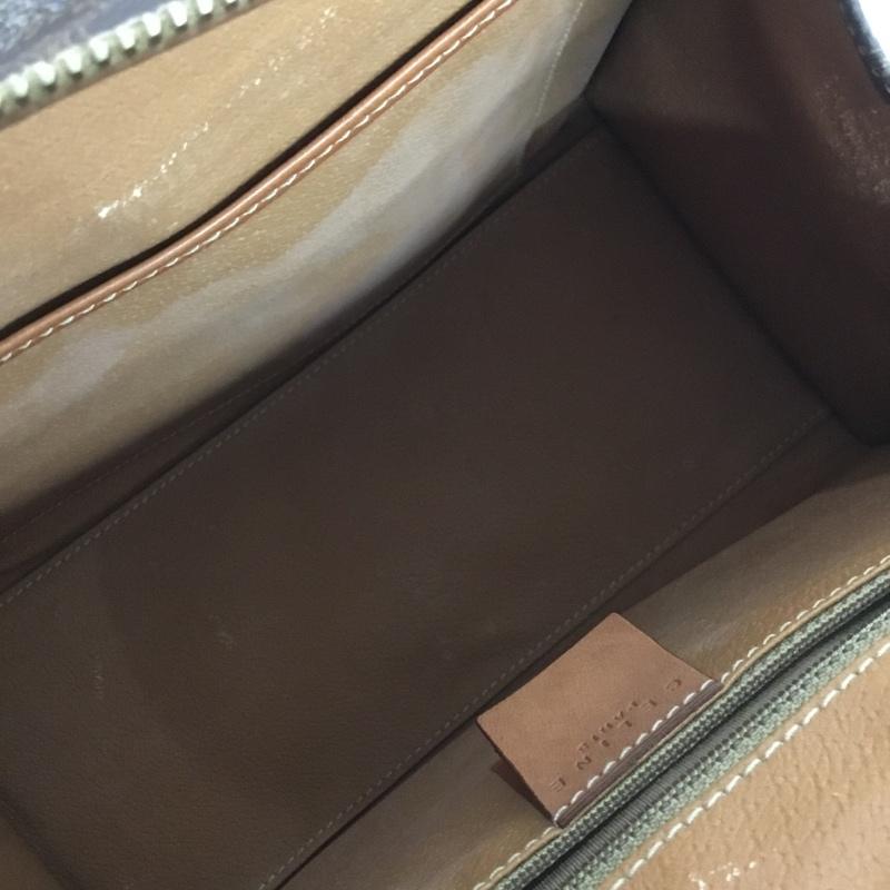 セリーヌ CELINE ハンドバッグ ハンドバッグ OLD マカダム スクエア 総柄 茶 / ブラウン /  レディース USED 古着 中古 10139101