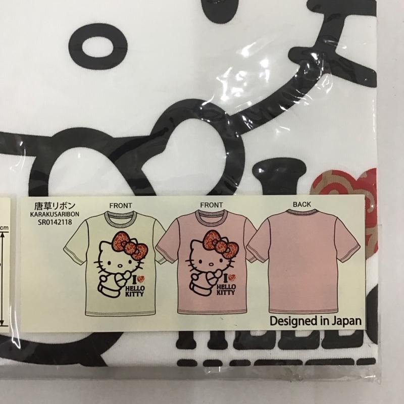 豊天商店 ぶーでんしょうてん Tシャツ 半袖 唐草リボン キャラT サンリオ キティちゃん M プリント X キャラクター 白 / ホワイト /  レディース USED 古着 中古 10134294
