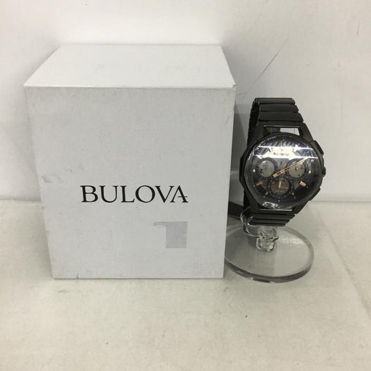 ブローバ BULOVA 腕時計 アナログ（クォーツ式） 98A207 CURV Progressive Sports 箱有 ロゴ、文字 黒 / ブラック /  メンズ USED 古着 中古 10133875
