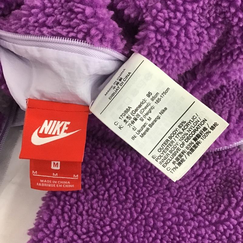ナイキ NIKE ジャケット、上着 ジャンパー、ブルゾン bq6546-570 ASMNSWVWSWSHFULLZIPJKT ジップアップジャケット フリースジャケット リバーシブル M ロゴ、文字 紫 / パープル /  メンズ USED 古着 中古 10105821