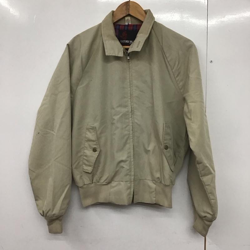 古着 USED ジャケット、上着 ジャンパー、ブルゾン ジップアップジャケット アウター 古着 M 無地 ベージュ / ベージュ /  メンズ USED 古着 中古 10143468