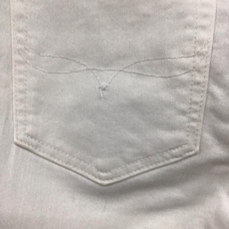 ポロラルフローレン POLO RALPH LAUREN パンツ デニム、ジーンズ デニムパンツ スリムパンツ カジュアルパンツ ストレッチパンツ 28インチ 無地 白 / ホワイト /  メンズ USED 古着 中古 10143224