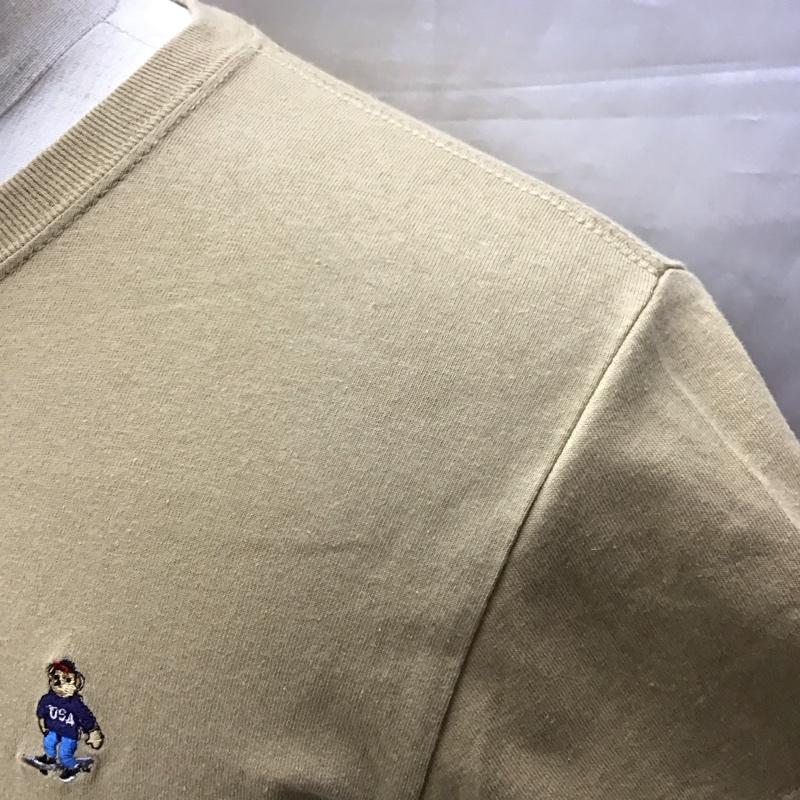 フリークスストア FREAK S STORE Tシャツ 半袖 スケート ベアー S ワンポイント ベージュ / ベージュ /  メンズ USED 古着 中古 10115549
