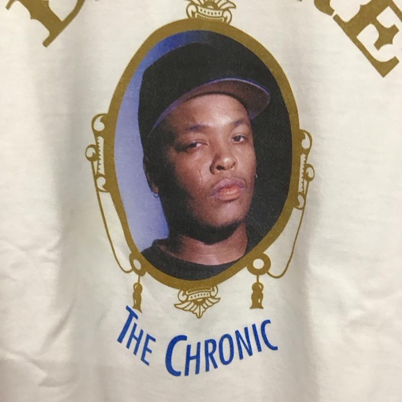 アップルバム APPLEBUM Tシャツ 半袖 半袖カットソー プリントTシャツ クルーネックカットソー the chronic XL プリント 白 / ホワイト /  メンズ USED 古着 中古 10130004
