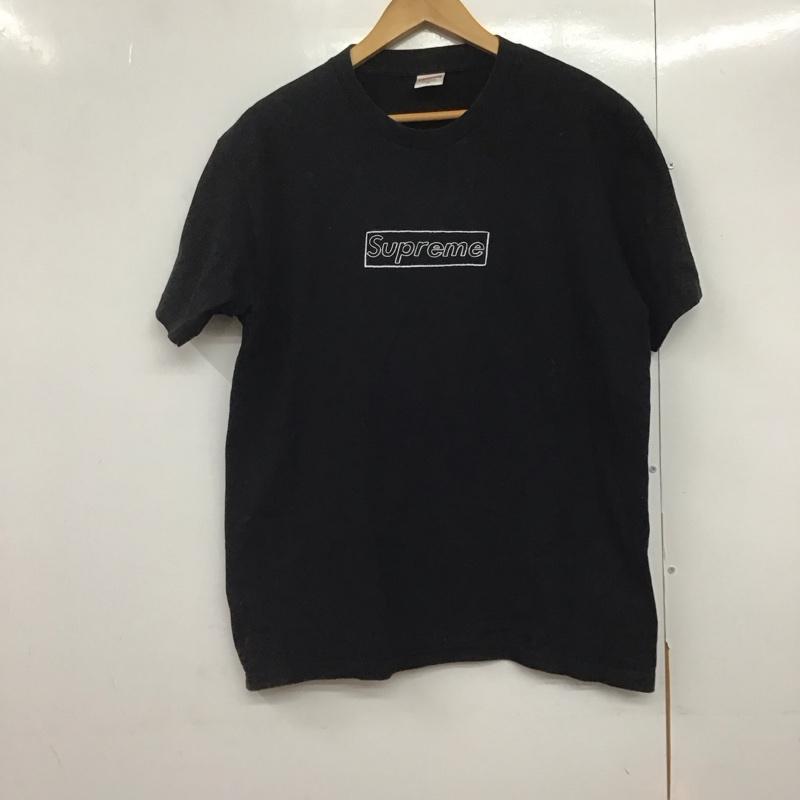 シュプリーム Supreme Tシャツ 半袖 KAWS Chalk Logo Tee 21SS M ロゴ、文字 黒 / ブラック /  メンズ USED 古着 中古 10144020