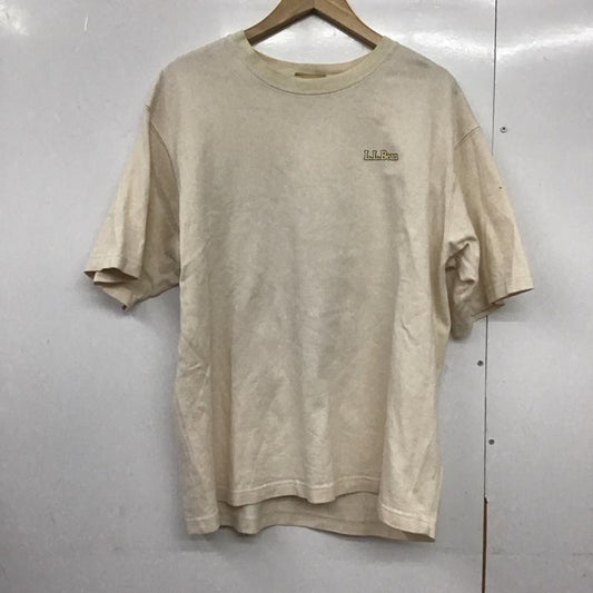 エルエルビーン L.L.Bean Tシャツ 半袖 3275-2029 Tシャツ 半袖カットソー プリントTシャツ L ロゴ、文字 ベージュ / ベージュ /  メンズ USED 古着 中古 10142905