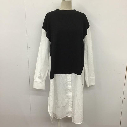 ザラ ZARA ワンピース ロングスカート M 無地 白 / ホワイト / X 黒 / ブラック /  レディース USED 古着 中古 10106119