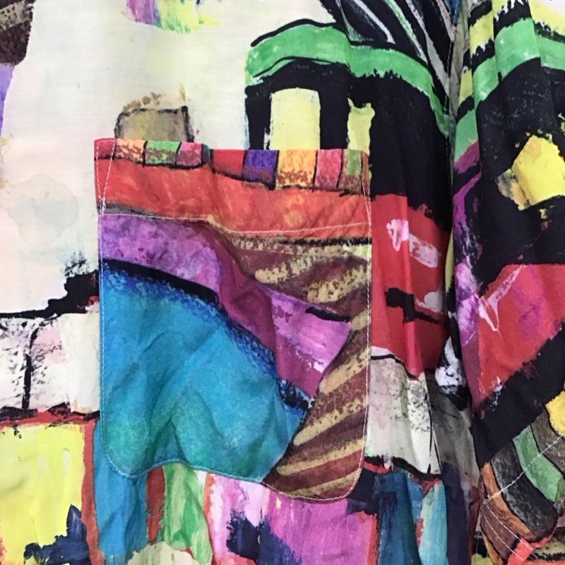 ジュンメン JUNMEN シャツ、ブラウス 半袖 半袖シャツ プリントシャツ ポケットシャツ 80s 90s プリント マルチカラー / マルチカラー /  メンズ USED 古着 中古 10131110