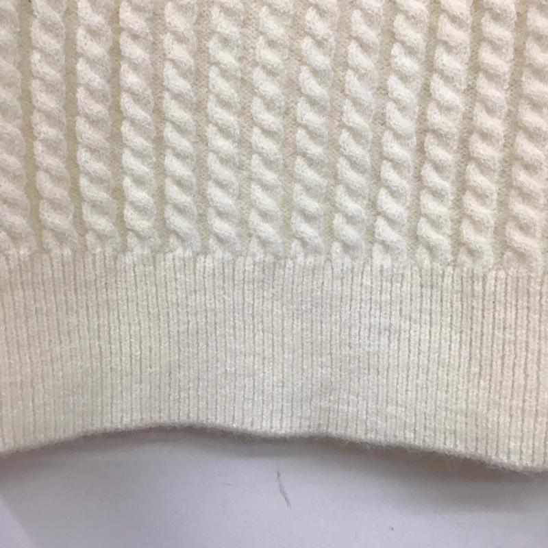 フラーネ Frene ニット、セーター 長袖 FREE 無地 白 / ホワイト /  レディース USED 古着 中古 10130287