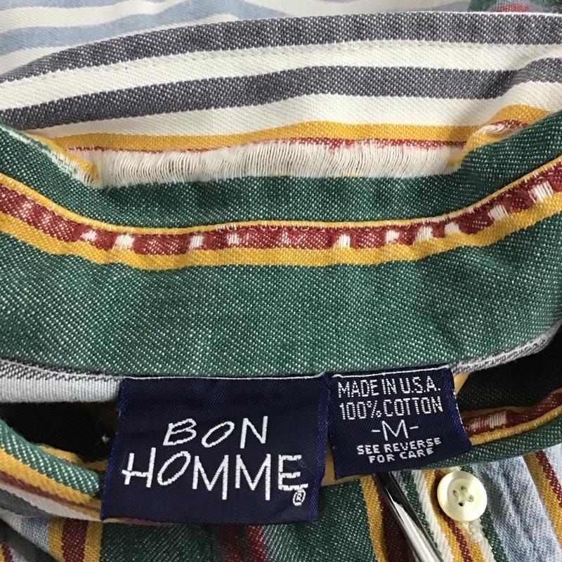 古着 USED シャツ、ブラウス 長袖 長袖シャツ ストライプシャツ カラーシャツ ボタンダウンシャツ M ストライプ マルチカラー / マルチカラー /  メンズ USED 古着 中古 10142599