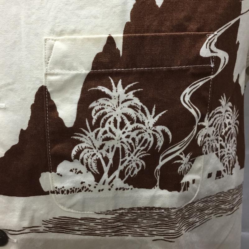 サンサーフ SUN SURF シャツ、ブラウス 半袖 アロハシャツ XS 総柄 アイボリー / アイボリー /  メンズ USED 古着 中古 10108693