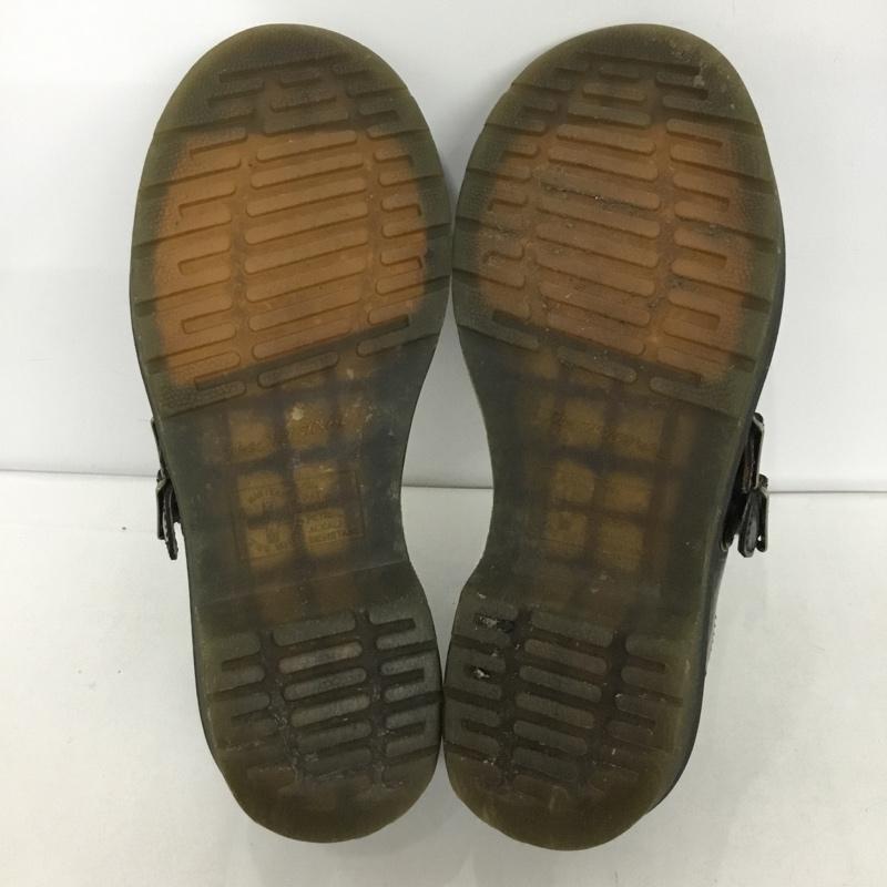 ドクターマーチン Dr.Martens 革靴 革靴 AW004 メダリオン メリージェーン ストラップ UK4 US：6  黒 / ブラック /  レディース USED 古着 中古 10124862