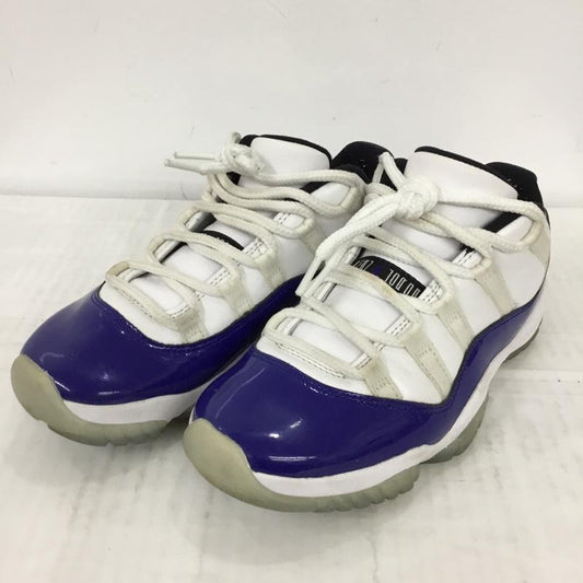 ナイキ NIKE スニーカー スニーカー AH7860-100 WMNS AIR JORDAN RETRO 11 LOW 23.5cm 23.5cm ワンポイント 白 / ホワイト / X 青 / ブルー / X 黒 / ブラック /  レディース USED 古着 中古 10109885