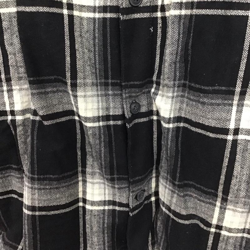 ギャップ GAP シャツ、ブラウス 長袖 長袖シャツ チェックシャツ カラーシャツ M チェック 白 / ホワイト / X 黒 / ブラック /  メンズ USED 古着 中古 10140110
