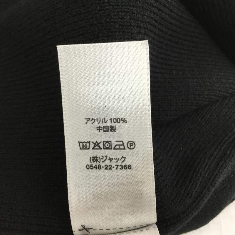ステューシー STUSSY 帽子 ニット帽 SKULLCAP EXPOSED STITCH FREE ロゴ、文字 黒 / ブラック /  メンズ USED 古着 中古 10136540