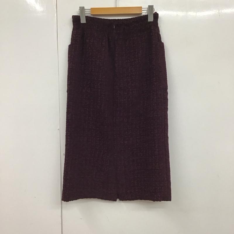 テチチ Te chichi TERRASSE スカート ひざ丈スカート FREE 総柄 ボルドー / ボルドー /  レディース USED 古着 中古 10130227