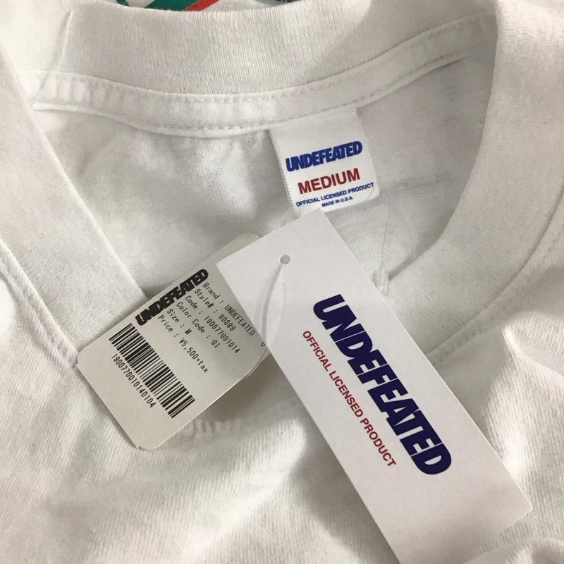 アンディフィーテッド UNDEFEATED Tシャツ 半袖 M プリント 白 / ホワイト /  メンズ USED 古着 中古 10106540
